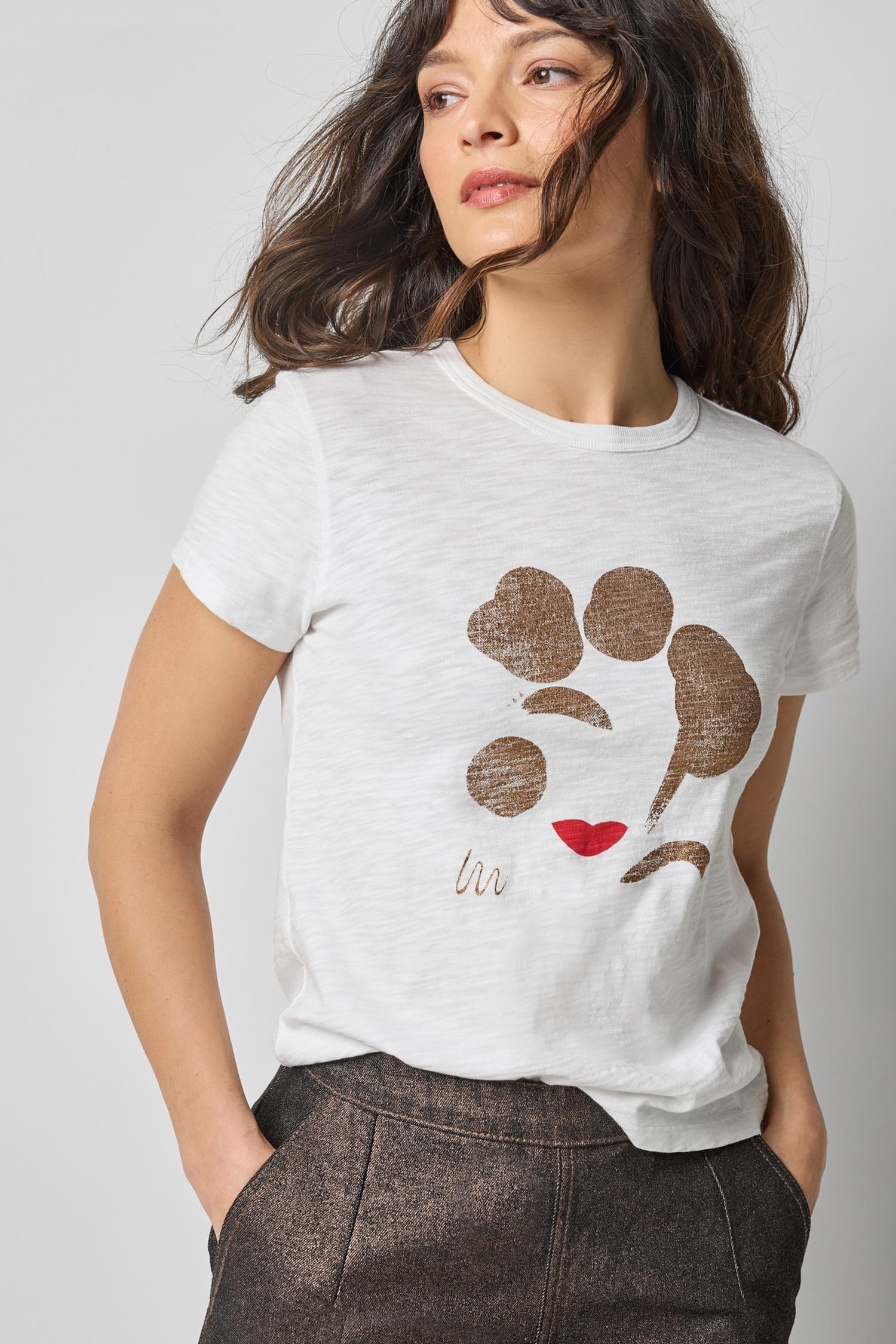 Short Sleeve Graphic Tee in color White Graphic Image A3