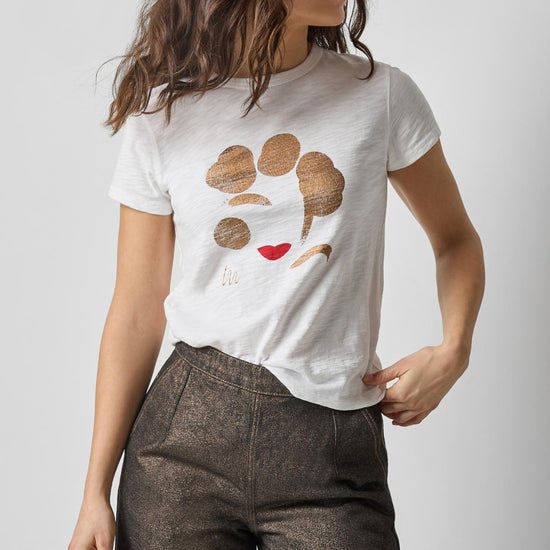 Short Sleeve Graphic Tee in color White Graphic Image A4