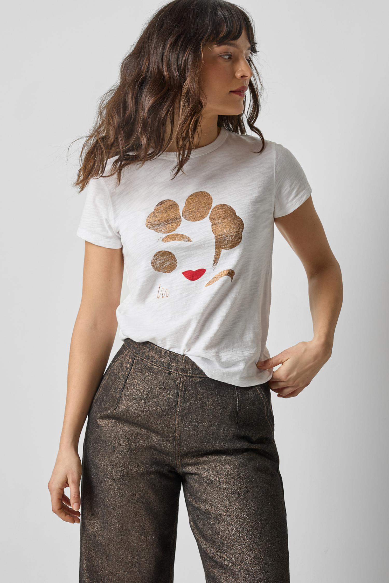 Short Sleeve Graphic Tee in color White Graphic Image A4