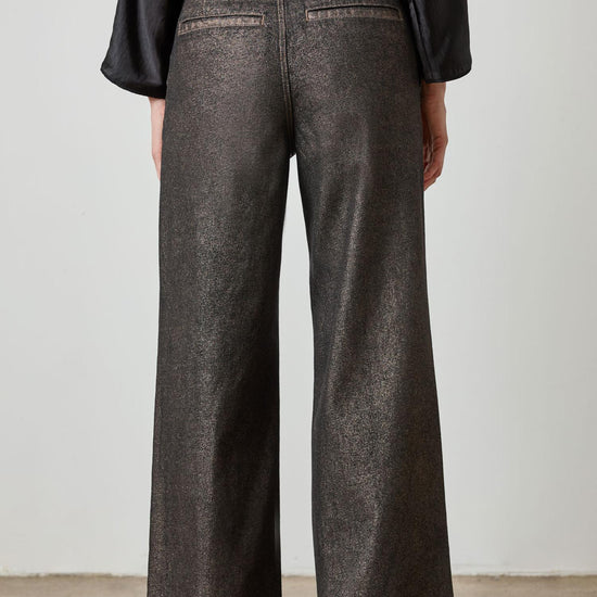 Metallic Pant in color Copper Denim Image A2