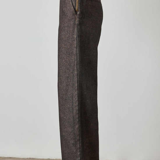Metallic Pant in color Copper Denim Image A3
