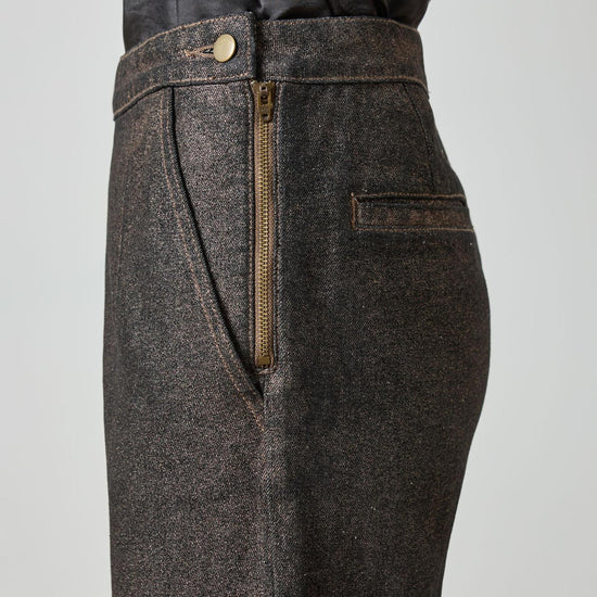 Metallic Pant in color Copper Denim Image A5