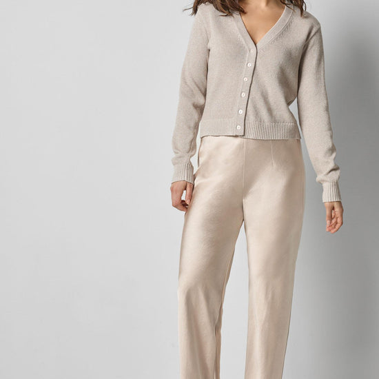 V-Neck Cardigan in color Mist Sparkle Image A0