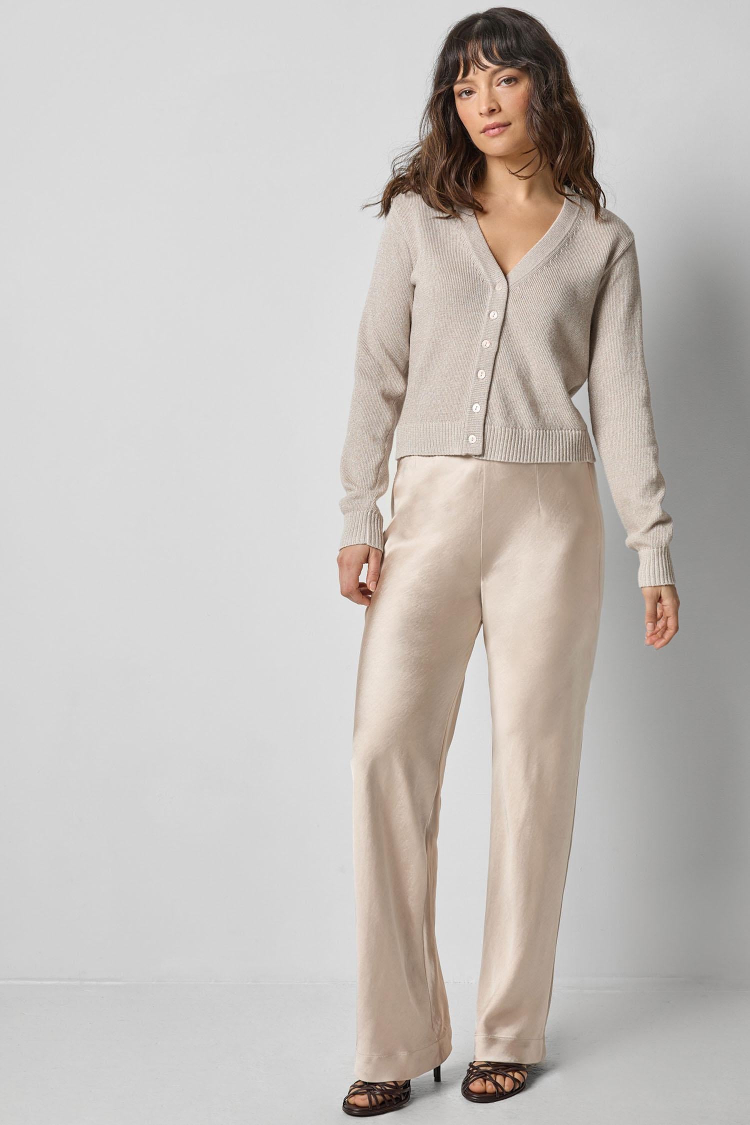 V-Neck Cardigan in color Mist Sparkle Image A0