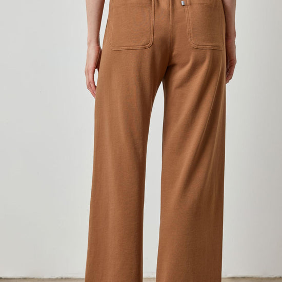 The Drawcord Wide Leg Pan in color Toffee Image A2