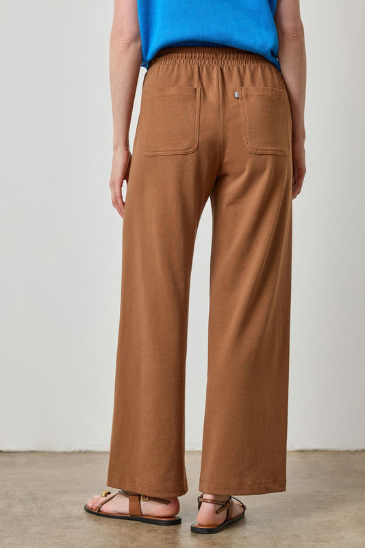 The Drawcord Wide Leg Pan in color Toffee Image A2