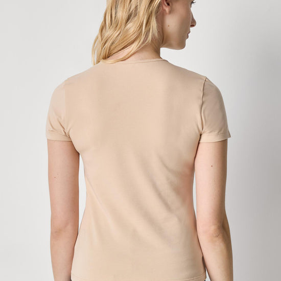 Short Sleeve Crewneck in color Nude Image A2
