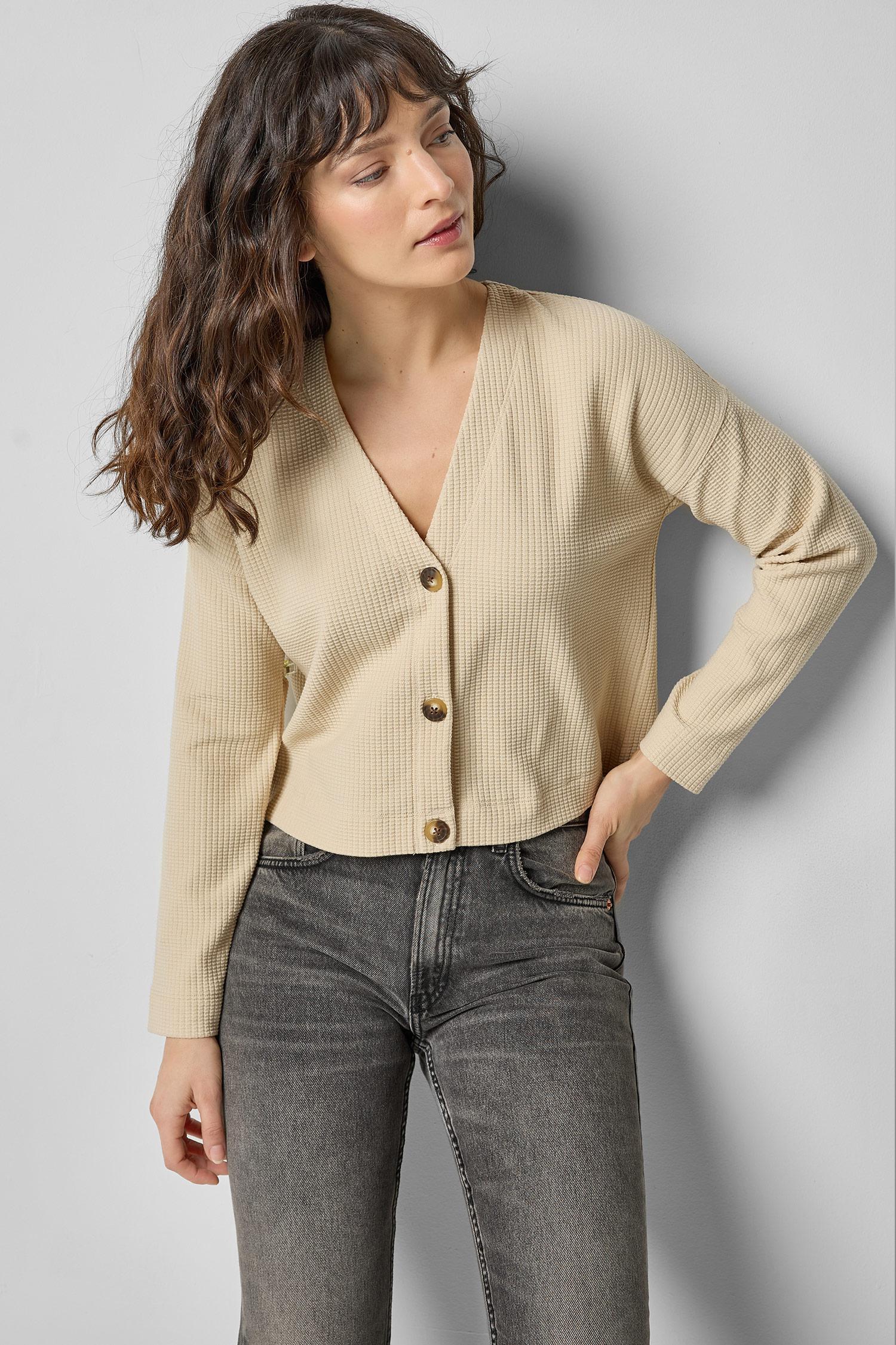Sleeveless Cardi Womens Top Muslin A3