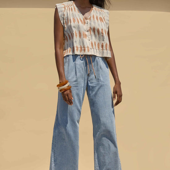 Denim Pant Womens Pant Blue Wash C1