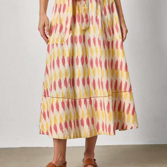 Ikat Long Skirt Womens Skirt Taffy Ikat A1