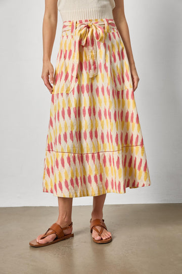 Ikat Long Skirt Womens Skirt Taffy Ikat A1