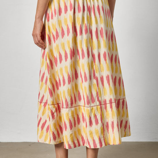 Ikat Long Skirt Womens Skirt Taffy Ikat A2