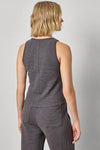 Shirttail Hem Tank Womens Top Granite A2