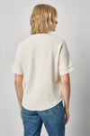 Drop Shoulder Sweatshirt Womens Top Ecru A2