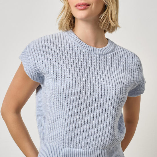 Textured Wedge Sweater Womens Sweater Clearwater A1