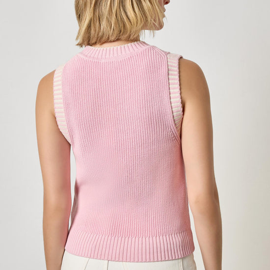 Sleeveless Crewneck Sweater Womens Sweater Peony A2