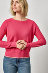 Tipped Hem Wide Neck Sweater Womens Sweater Azalea A1