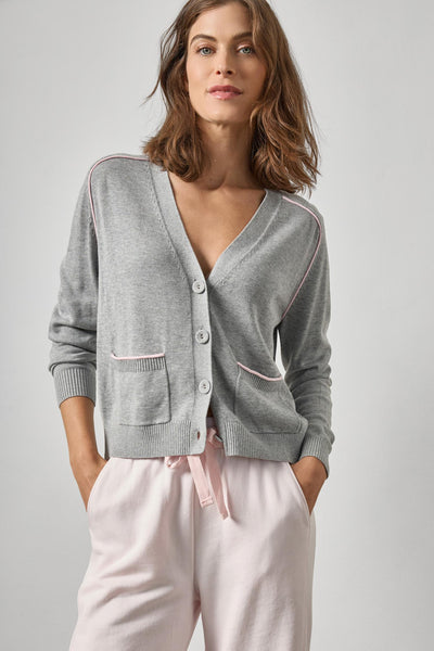 Saddle Sleeve V-Neck Cardigan – Lilla P