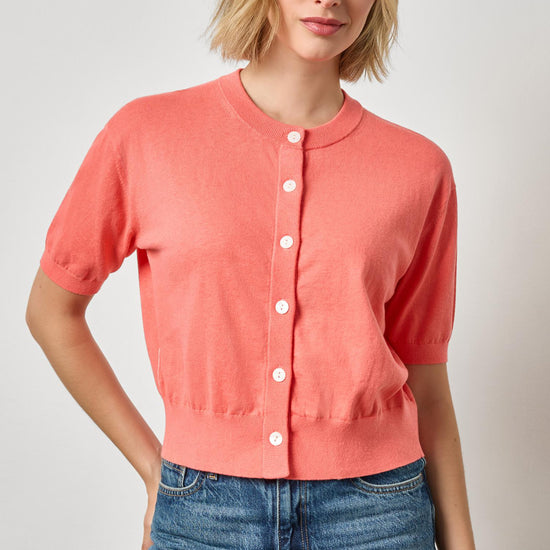 Short Sleeve Cardigan Womens Sweater Firefly A1