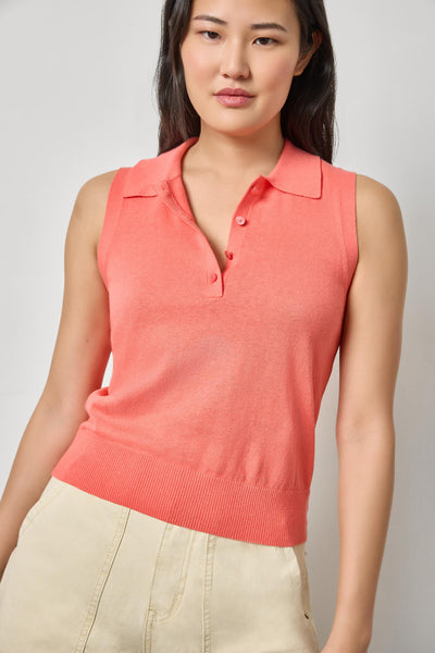 Sleeveless Polo Sweater – Lilla P