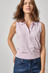 Sleeveless Polo Sweater Womens Sweater Wisteria A3