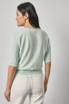 Dolman V-Neck Sweater Womens Sweater Blue Mist A2