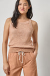 Mini Cable Knit Tank Womens Sweater Coppertone A1