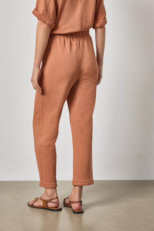 Side Panel Terry Pant Womens Pant Carob A2