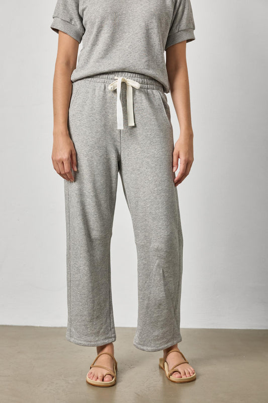 Side Panel Terry Pant Womens Pant Heather Grey A1