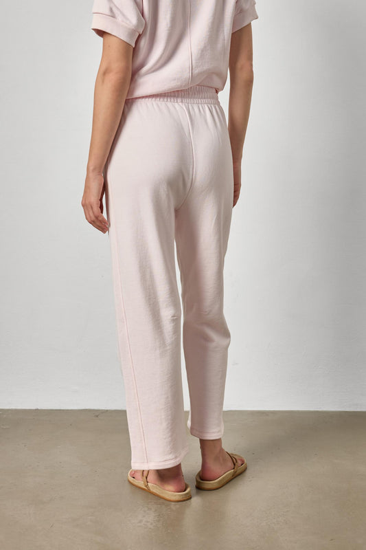 Side Panel Terry Pant Womens Pant Rosewater A2