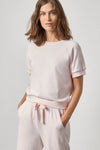 Short Sleeve Terry Sweatshirt Womens Top Rosewater A1