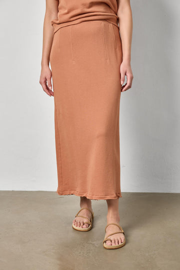 Terry Skirt Womens Skirt Carob A1