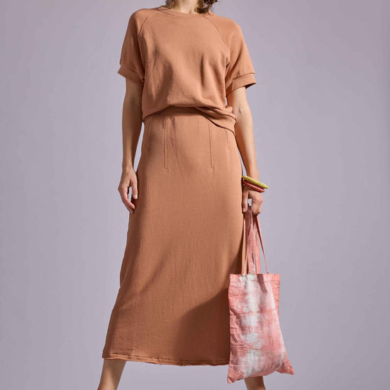 Terry Skirt Womens Skirt Carob C1