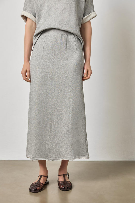 Terry Skirt Womens Skirt Heather Grey A1