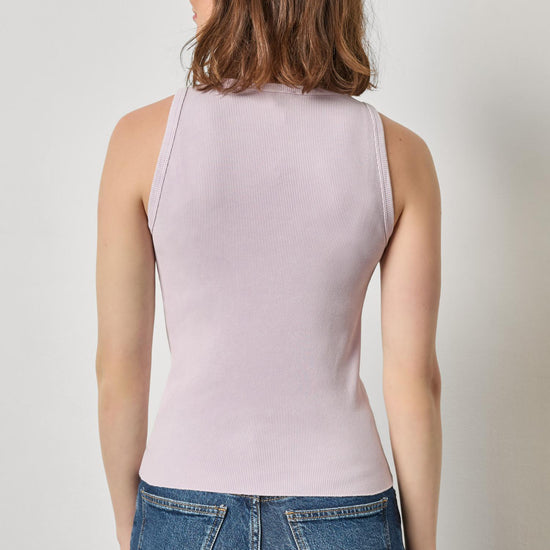Sunwashed Rib Tank Womens Top Freesia Wash A2