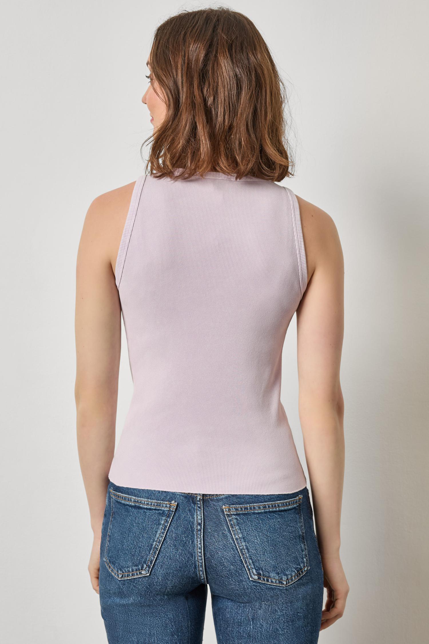 Sunwashed Rib Tank Womens Top Freesia Wash A2