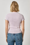 Sunwashed Cap Sleeve V-Neck Womens Top Freesia Wash A2