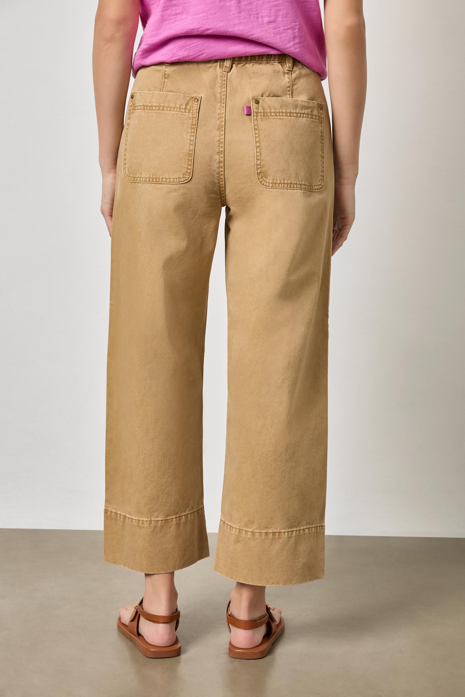 Twill Straight Leg Pant Womens Pant Buckwheat A2