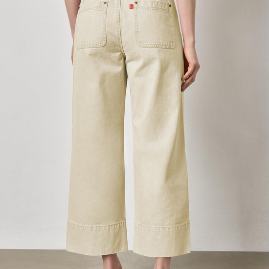 Twill Straight Leg Pant Womens Pant Parchment A2