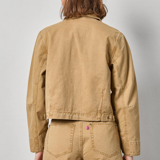 Twill Utility Jacket Womens Jacket Buckwheat A2