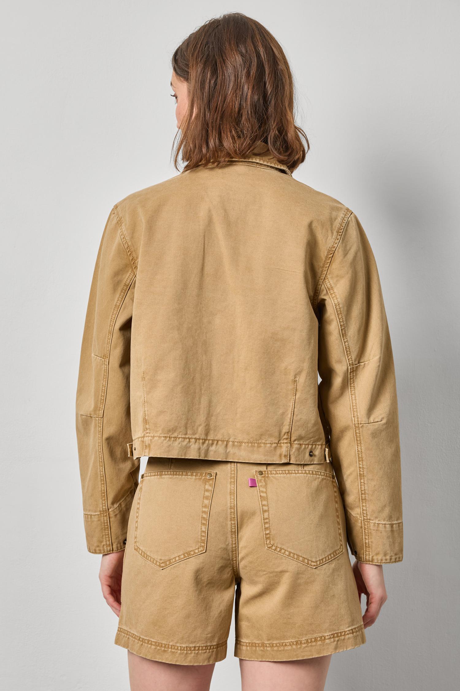 Twill Utility Jacket Womens Jacket Buckwheat A2