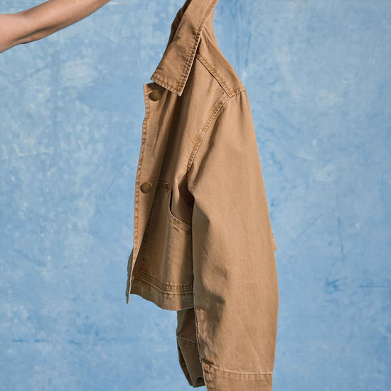 Twill Utility Jacket Womens Jacket Buckwheat C1
