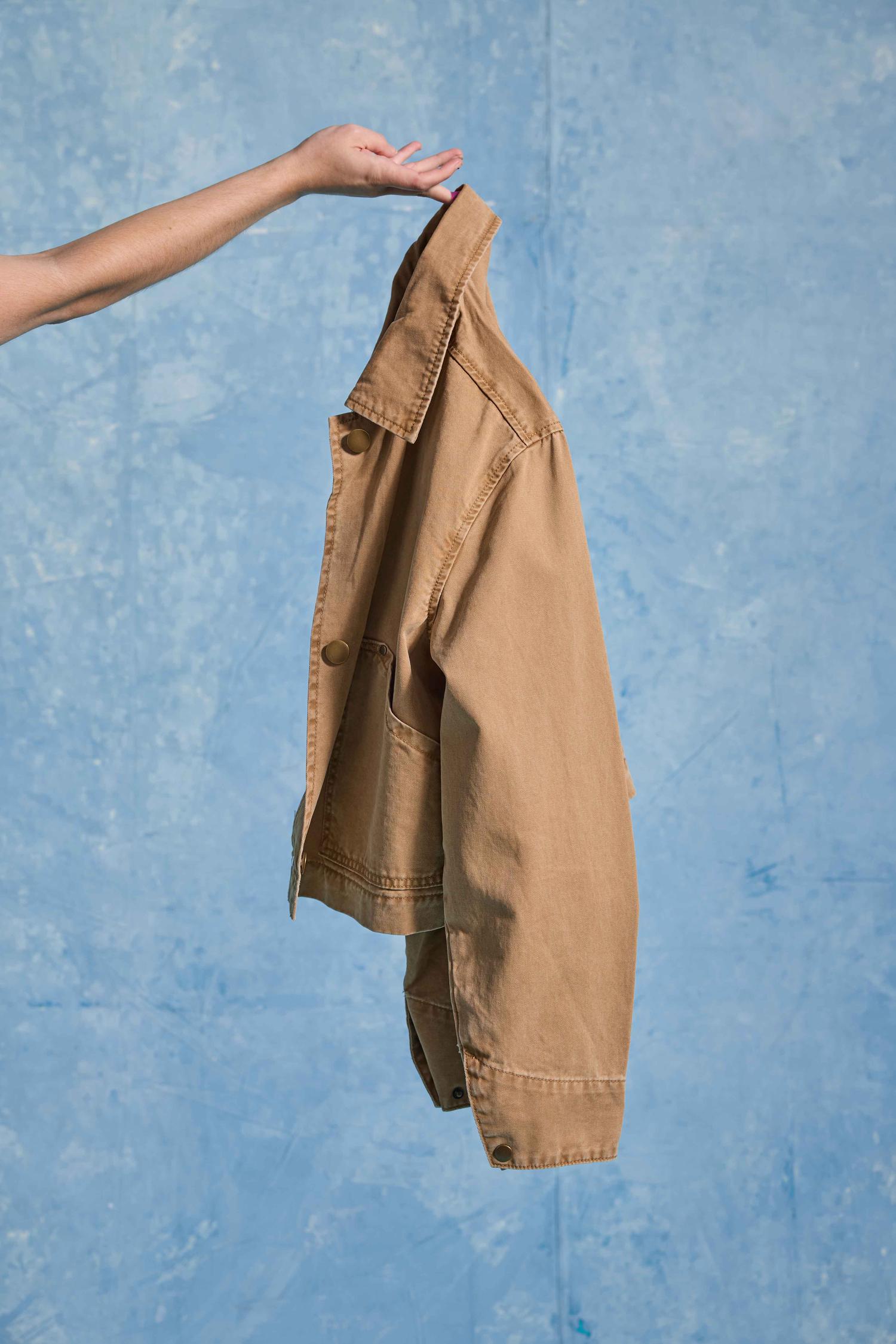 Twill Utility Jacket Womens Jacket Buckwheat C1