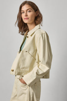 Twill Utility Jacket Womens Jacket Parchment A1