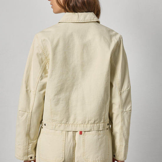 Twill Utility Jacket Womens Jacket Parchment A2