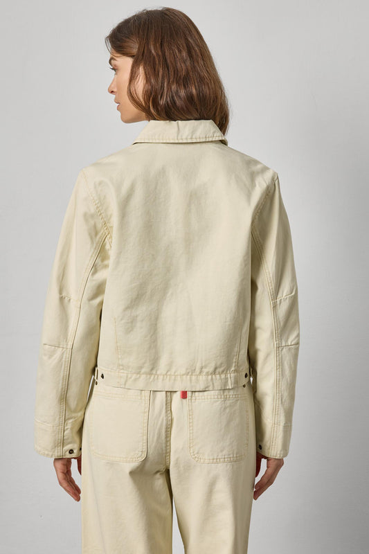 Twill Utility Jacket Womens Jacket Parchment A2