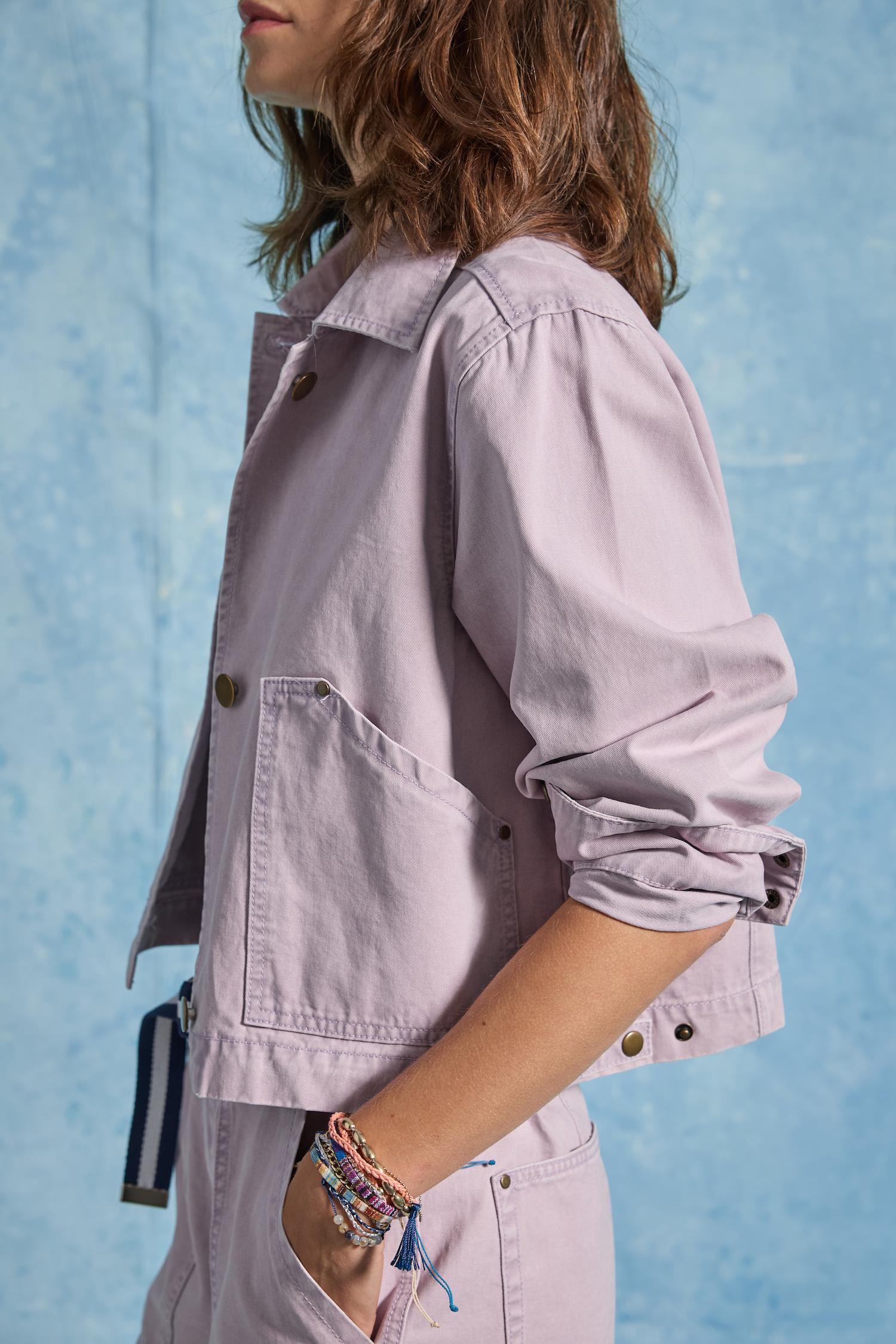 Twill Utility Jacket Womens Jacket Thistle C3