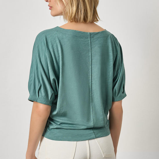 Darted Sleeve Dolman Wedge Womens Top Eucalyptus A2