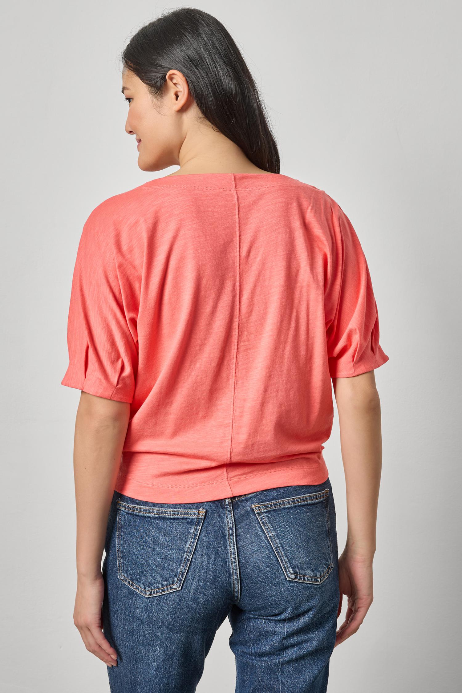 Darted Sleeve Dolman Wedge Womens Top Sunkist A2