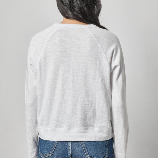 Vintage Sweatshirt Tee Womens Top White A2